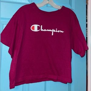WOMENS CHAMPION CROPPED TEE